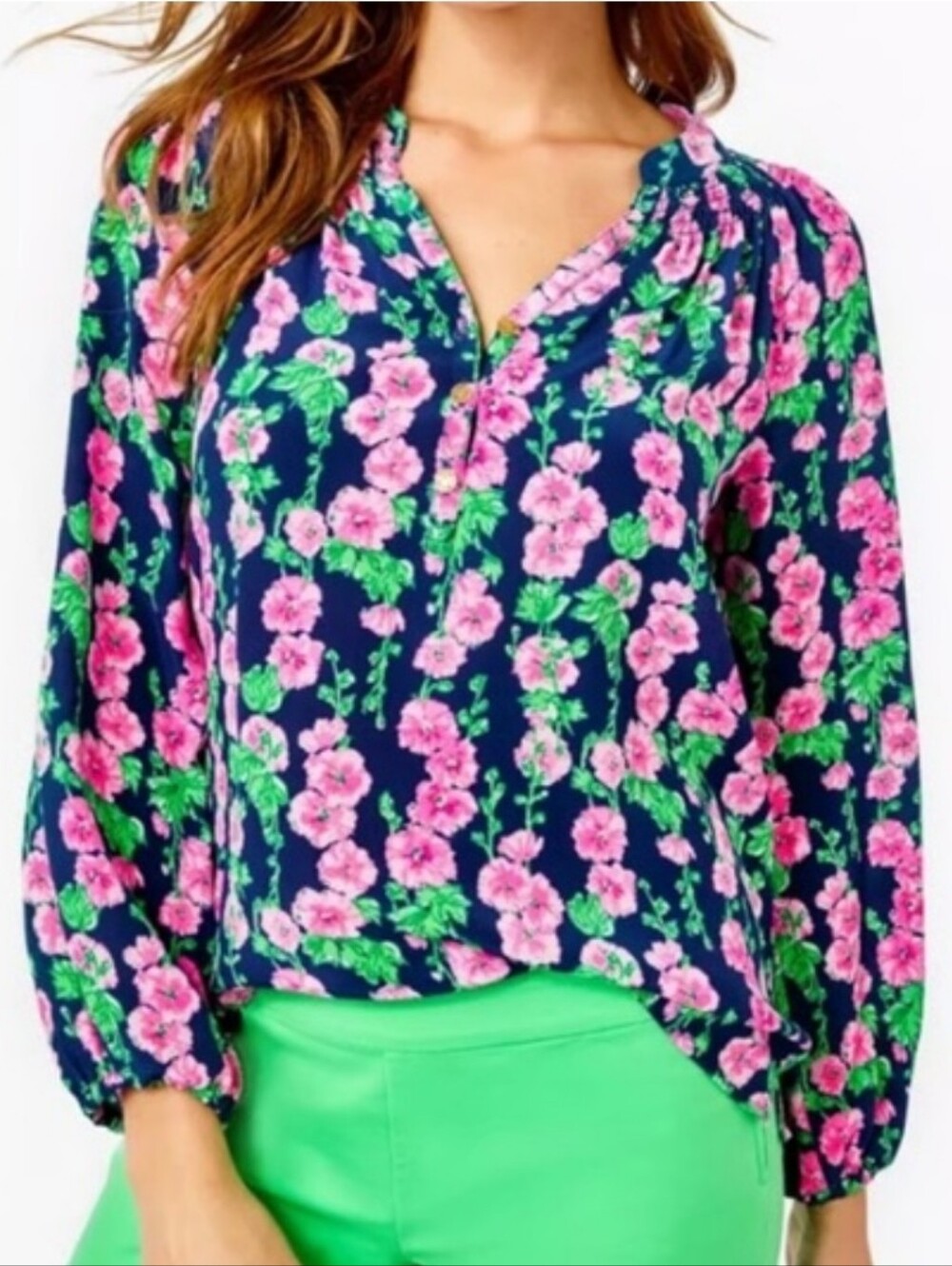 Lilly Pulitzer Silk Elsa Top